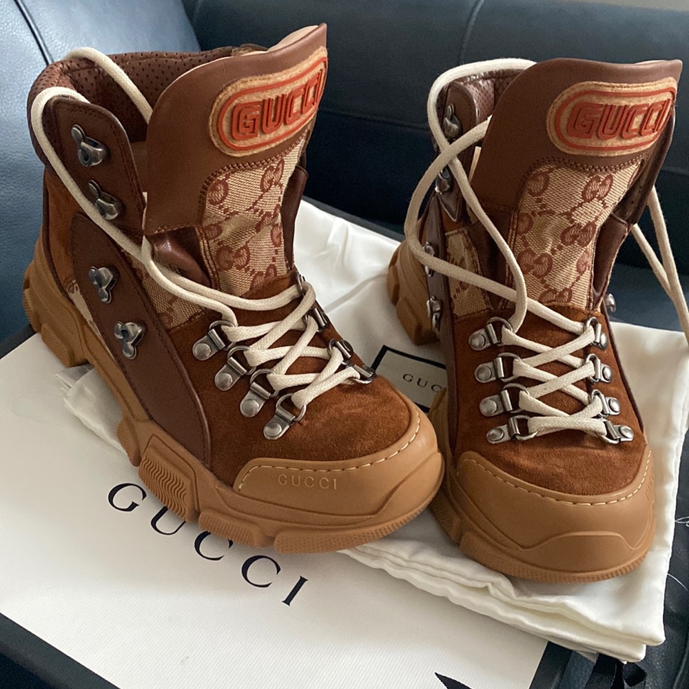Gucci boots, worn twice for less than two hours. Size 6 womens